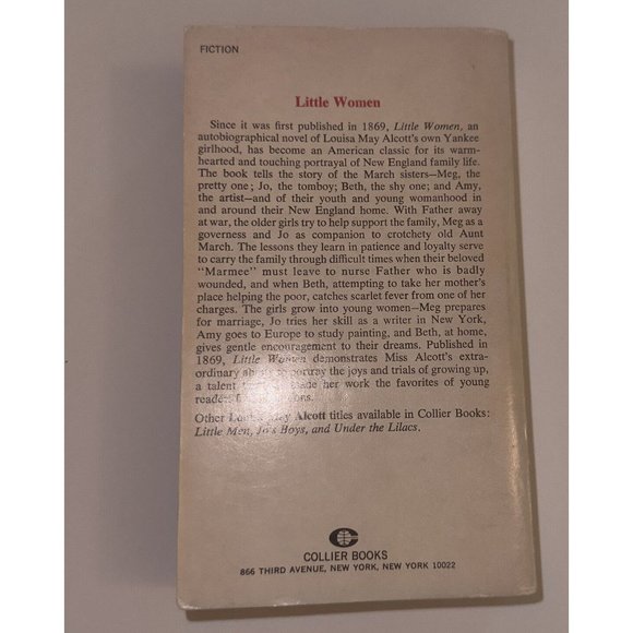 LITTLE WOMEN by Louisa May Alcott Collier paperback CLASSIC 15th Printing 1979 - Picture 8 of 9